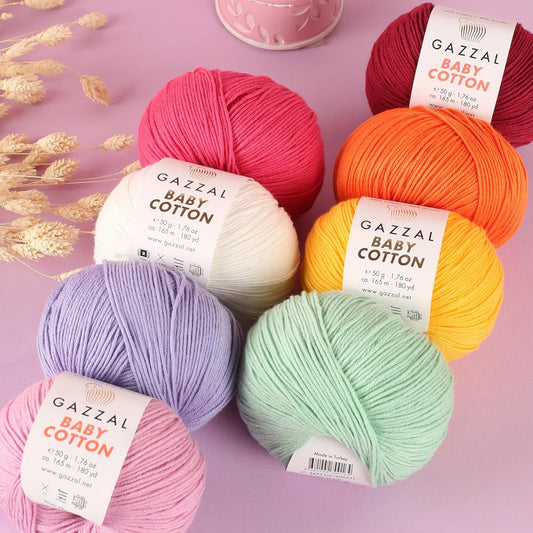 Gazzal Baby Cotton Yarn Soft Amigurumi