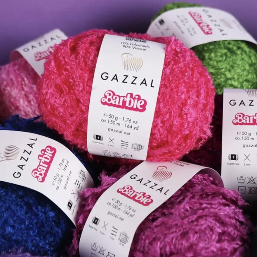 Gazzal Barbie Fur and Fluffy Effect Yarn