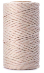 Single Twisted 3mm 100m spool Luxurious Feel Macrame Cotton Cord