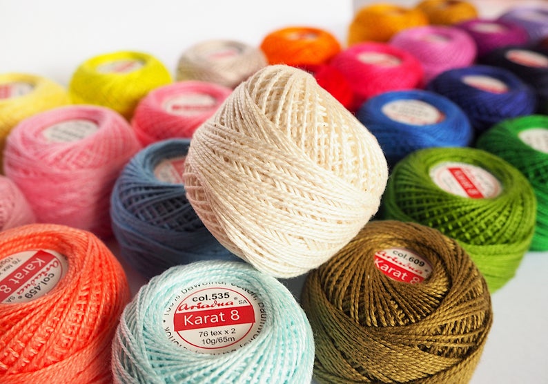Ariadna Karat Size 8 Cotton Crochet Thread