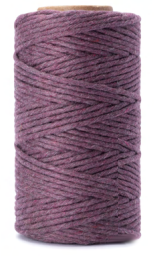 Single Twisted 3mm 100m spool Luxurious Feel Macrame Cotton Cord