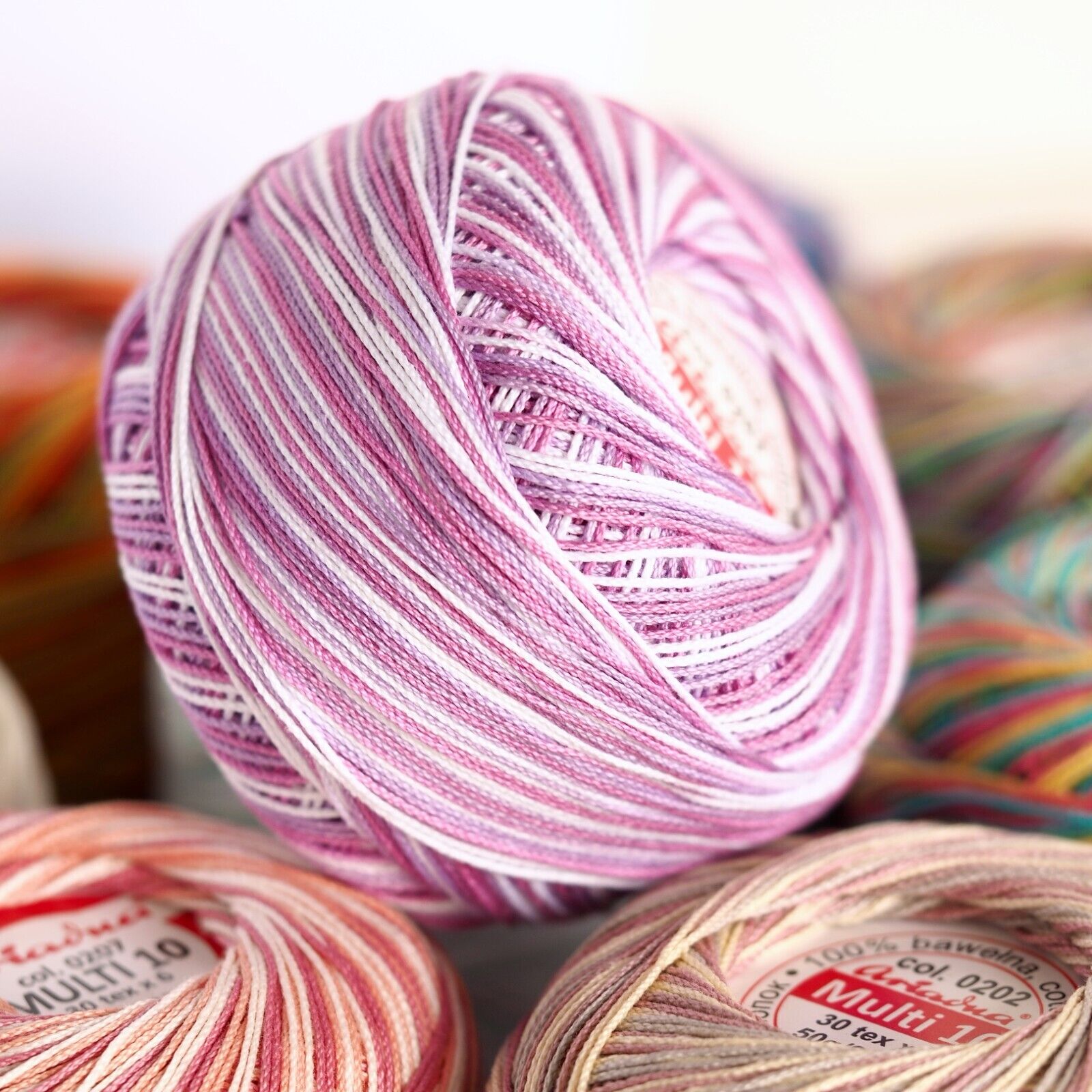 Circulo CLARA 125 Crochet Cotton Yarn - No. 10, 125m, 100% Mercerized (Assorted)