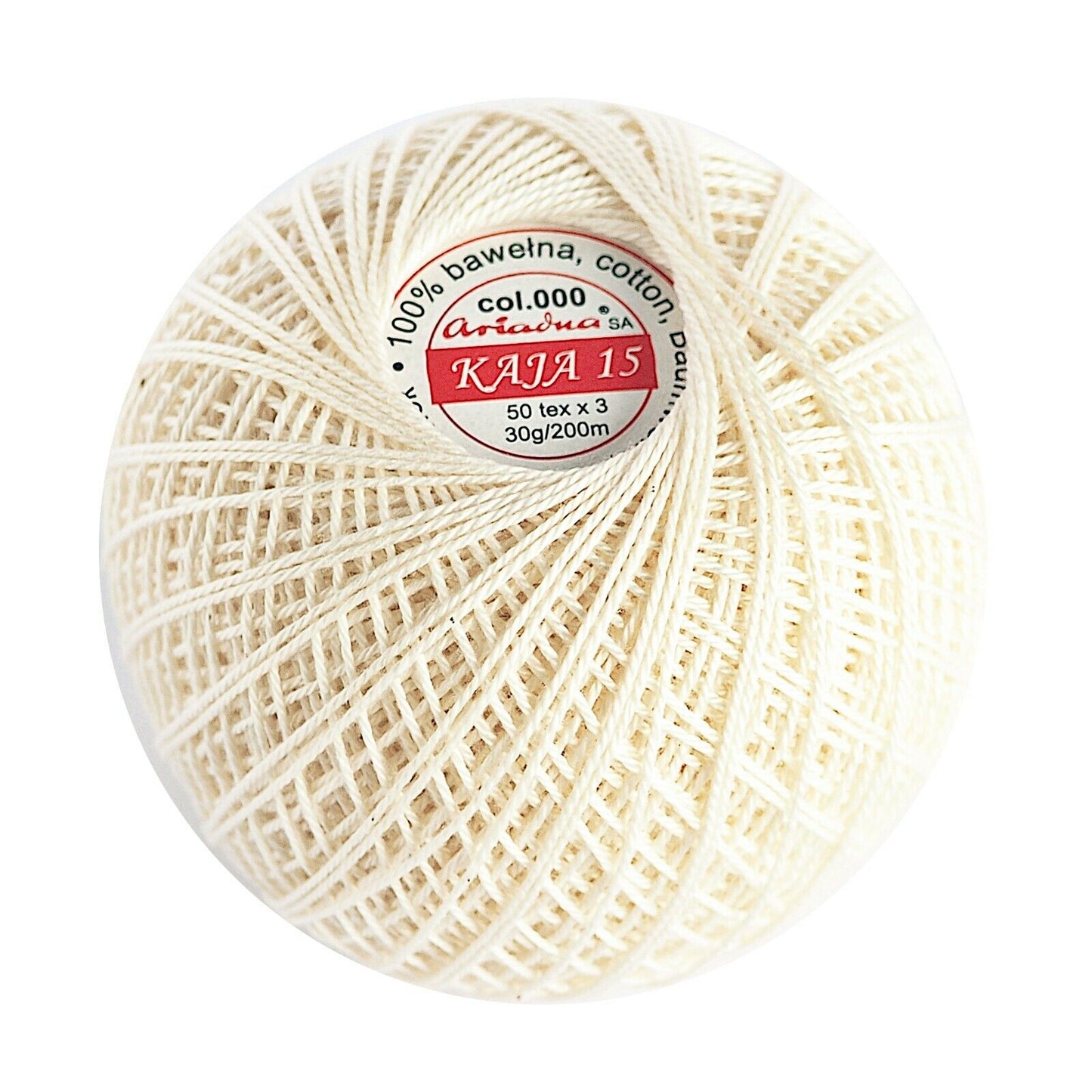 Ariadna Kaja Size 15 Cotton Crochet Thread