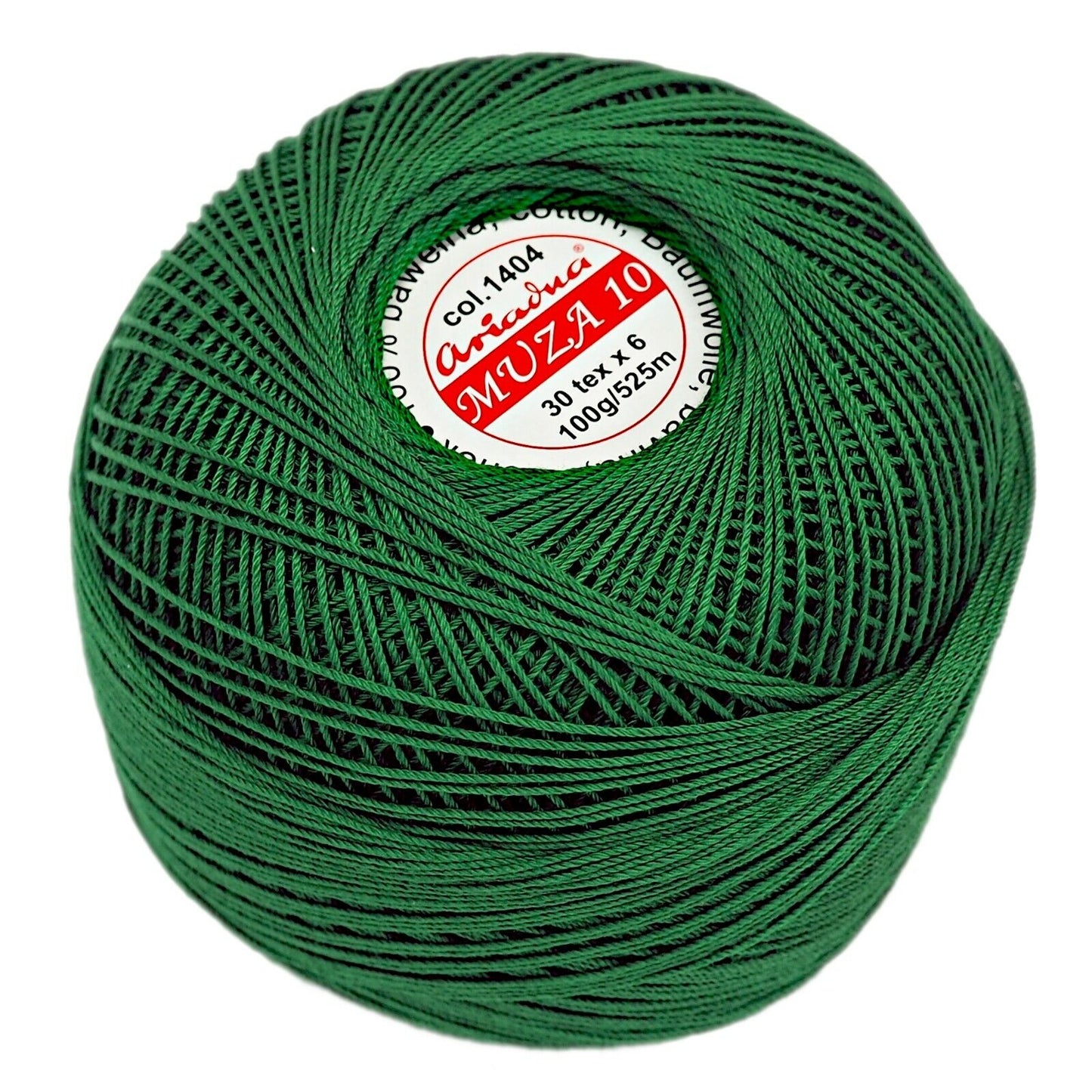 Luxurious Feel Cotton Crochet Thread Muza Size 10, Brand Ariadna