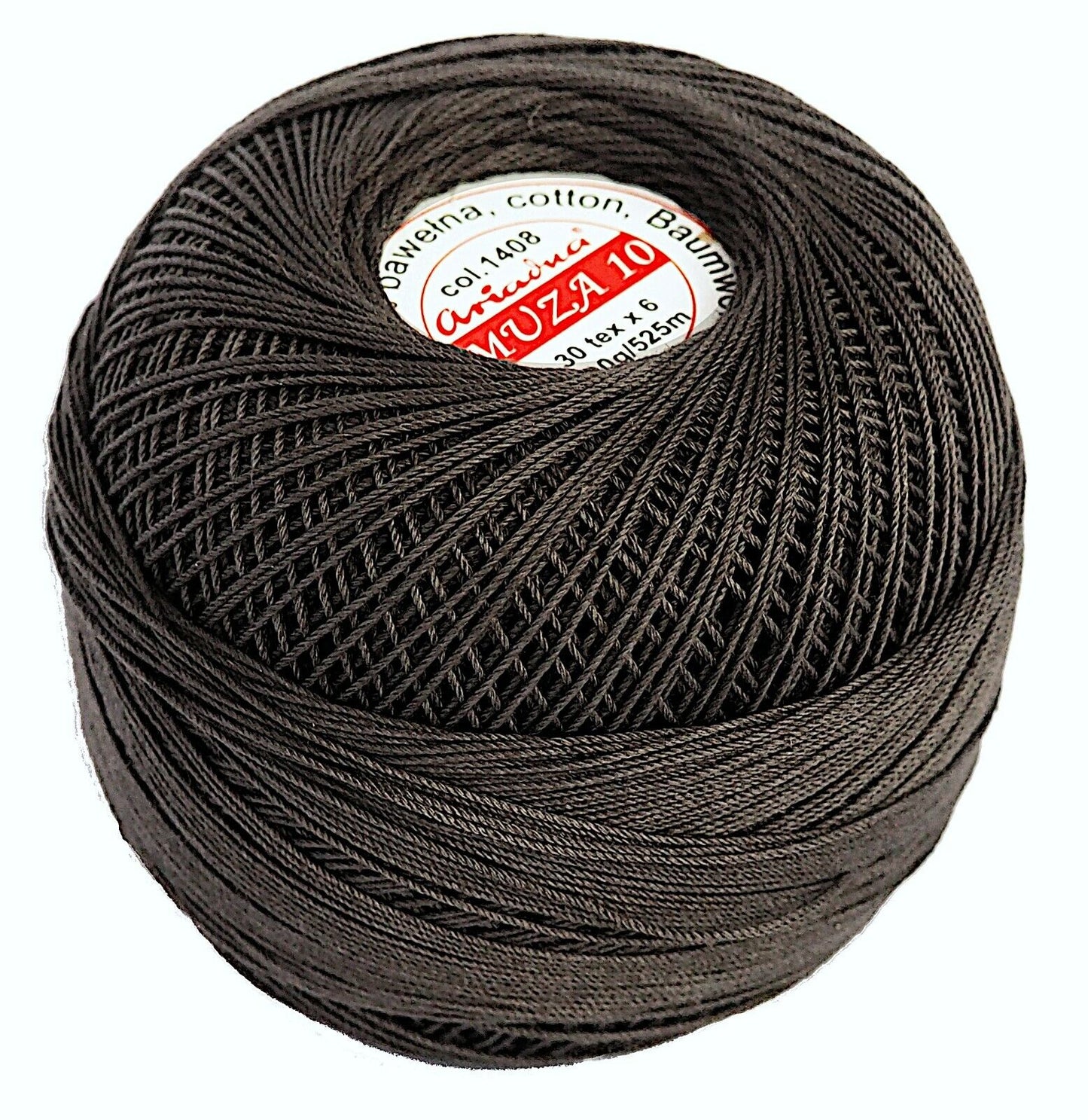 Luxurious Feel Cotton Crochet Thread Muza Size 10, Brand Ariadna