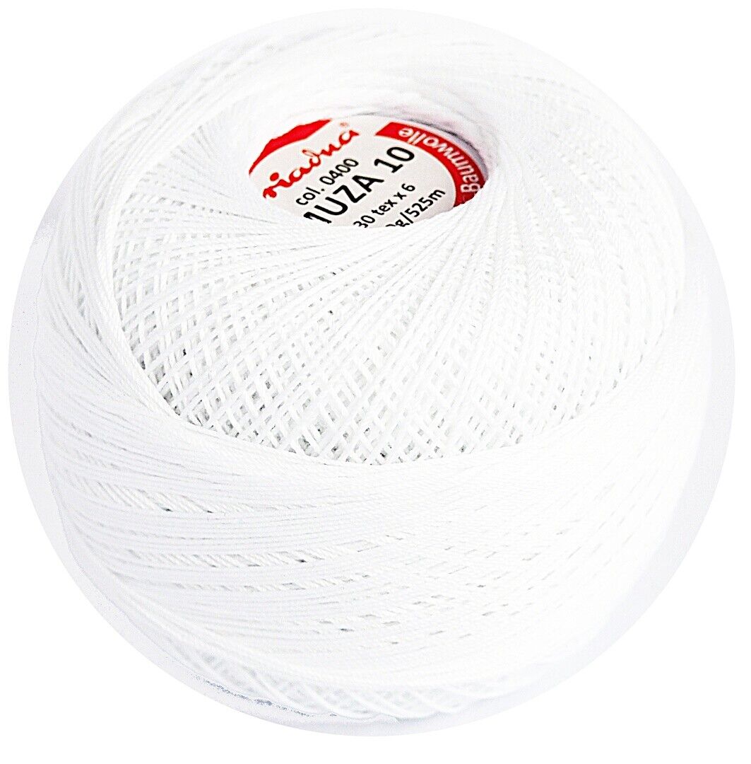 Luxurious Feel Cotton Crochet Thread Muza Size 10, Brand Ariadna
