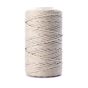 Single Twisted 2mm 50m spool Luxurious Feel Macrame Cotton Cord