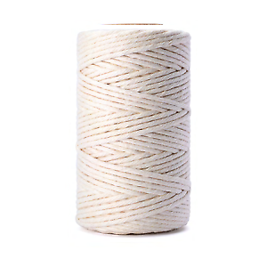 Single Twisted 2mm 50m spool Luxurious Feel Macrame Cotton Cord