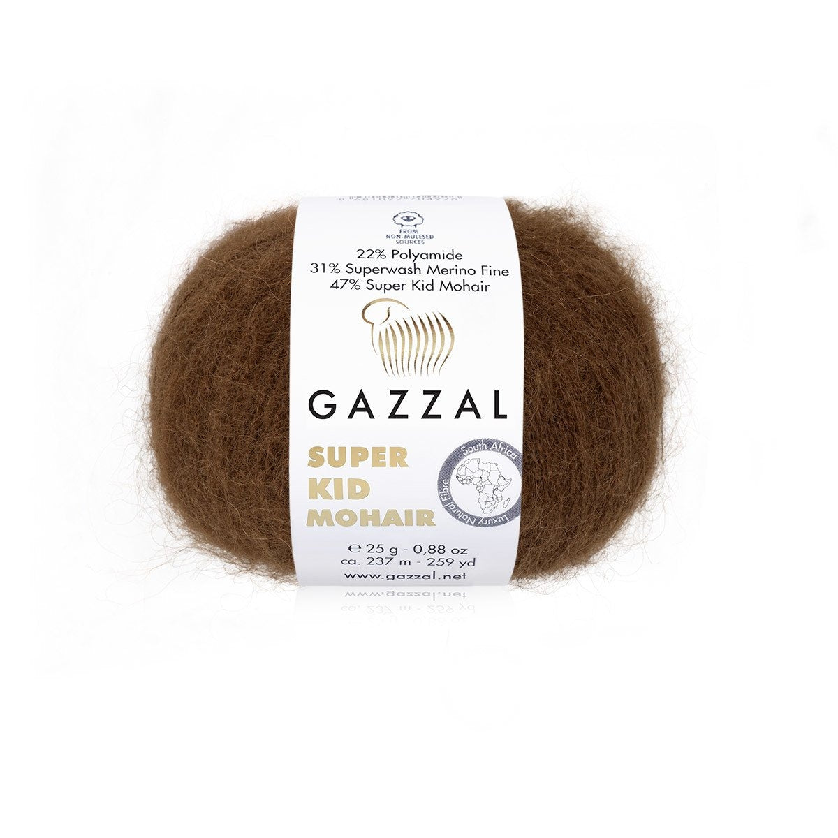 Gazzal Super Kid Mohair Luxurious Feel Yarn with Superwash Merino