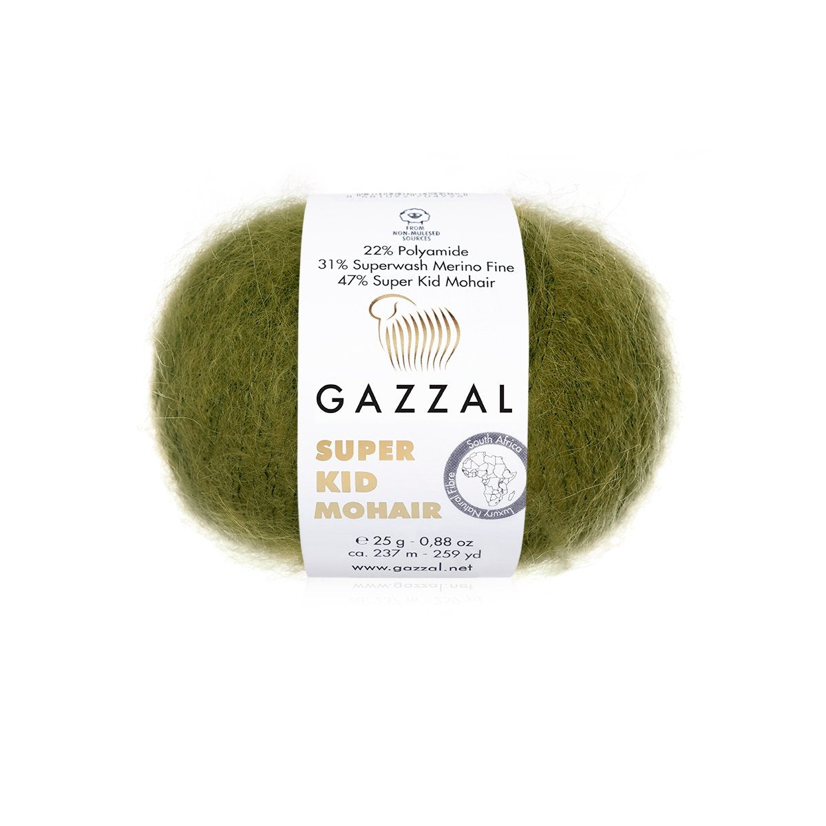 Gazzal Super Kid Mohair Luxurious Feel Yarn with Superwash Merino