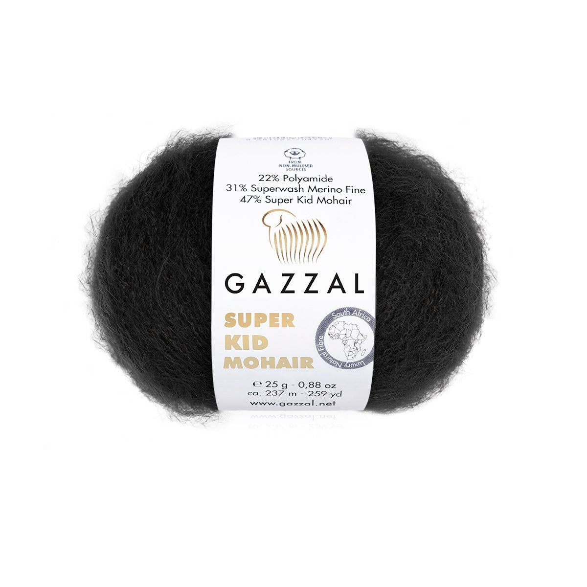 Gazzal Super Kid Mohair Luxurious Feel Yarn with Superwash Merino