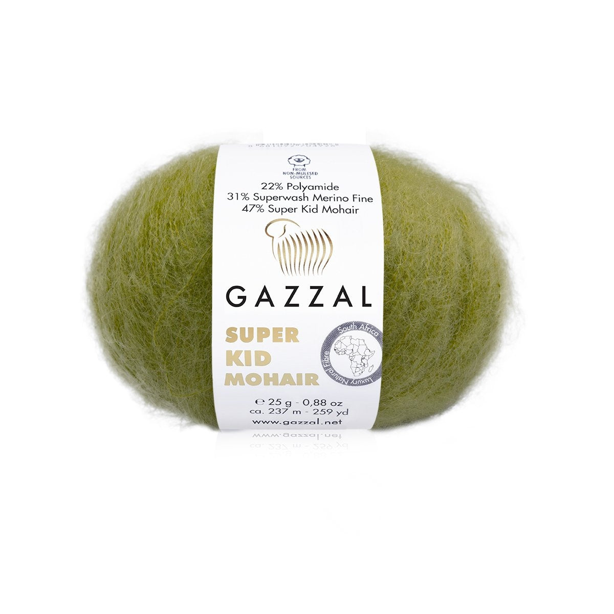 Gazzal Super Kid Mohair Luxurious Feel Yarn with Superwash Merino