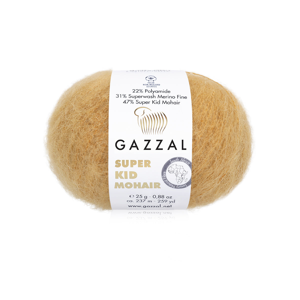 Gazzal Super Kid Mohair Luxurious Feel Yarn with Superwash Merino