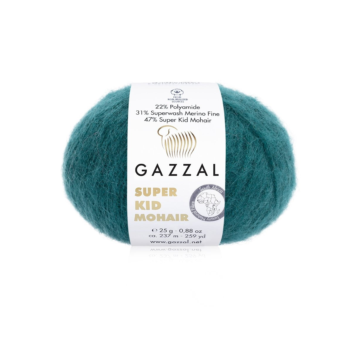 Gazzal Super Kid Mohair Luxurious Feel Yarn with Superwash Merino