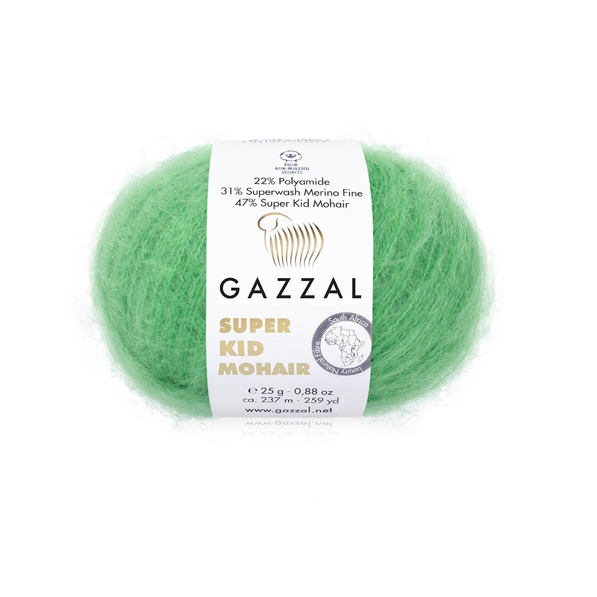 Gazzal Super Kid Mohair Luxurious Feel Yarn with Superwash Merino