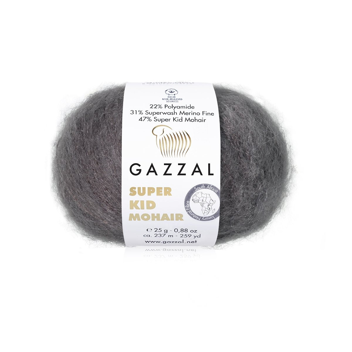 Gazzal Super Kid Mohair Luxurious Feel Yarn with Superwash Merino