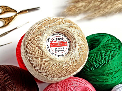 Ariadna Muza 50 Luxurious Feel Cotton Crochet Thread