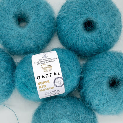 Gazzal Super Kid Mohair Luxurious Feel Yarn with Superwash Merino
