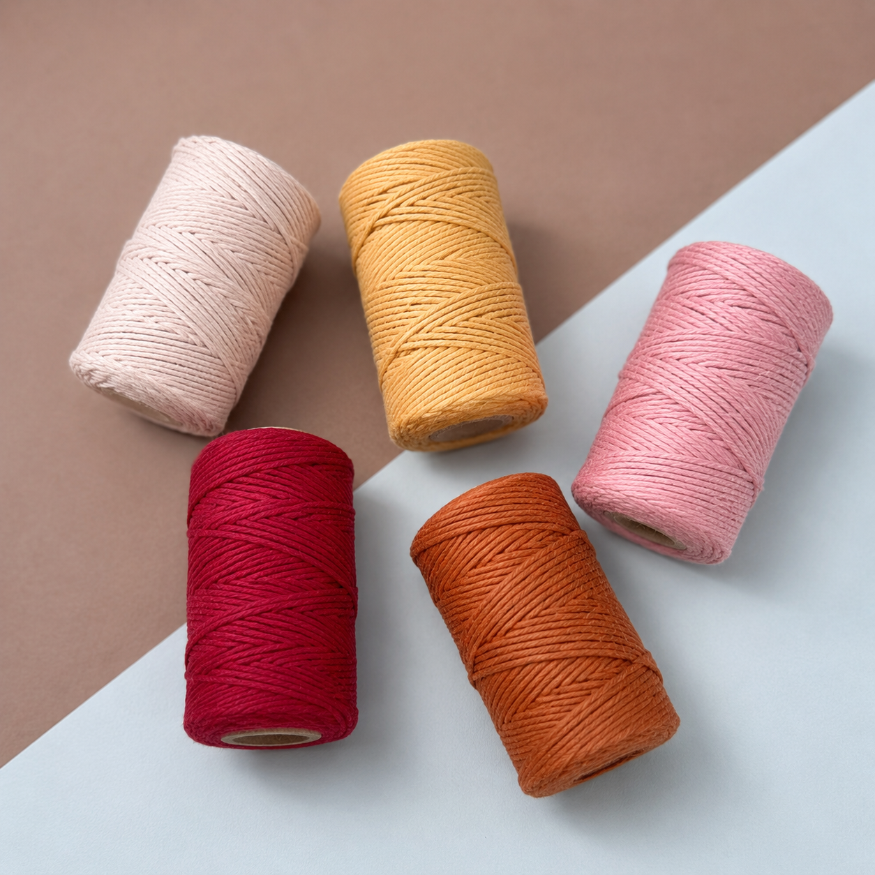 Macramé Cord 2mm Single Twist – 50m Spool