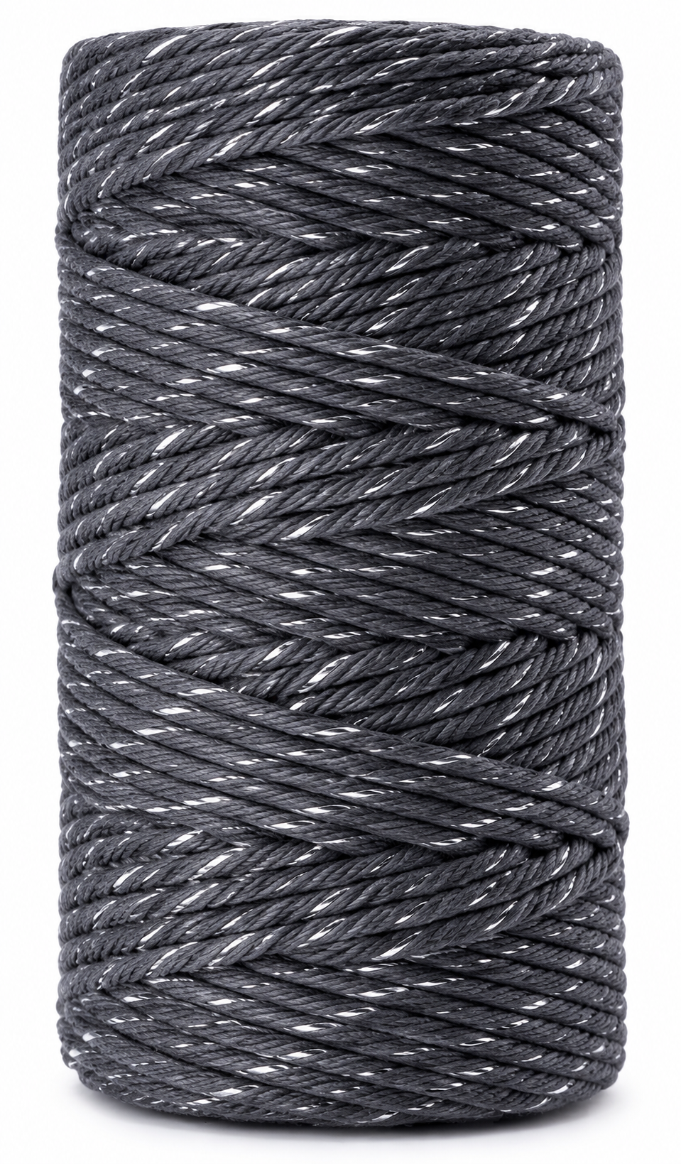 Macramé Cord with Metallic Thread 2mm Single Twist 50m Spool