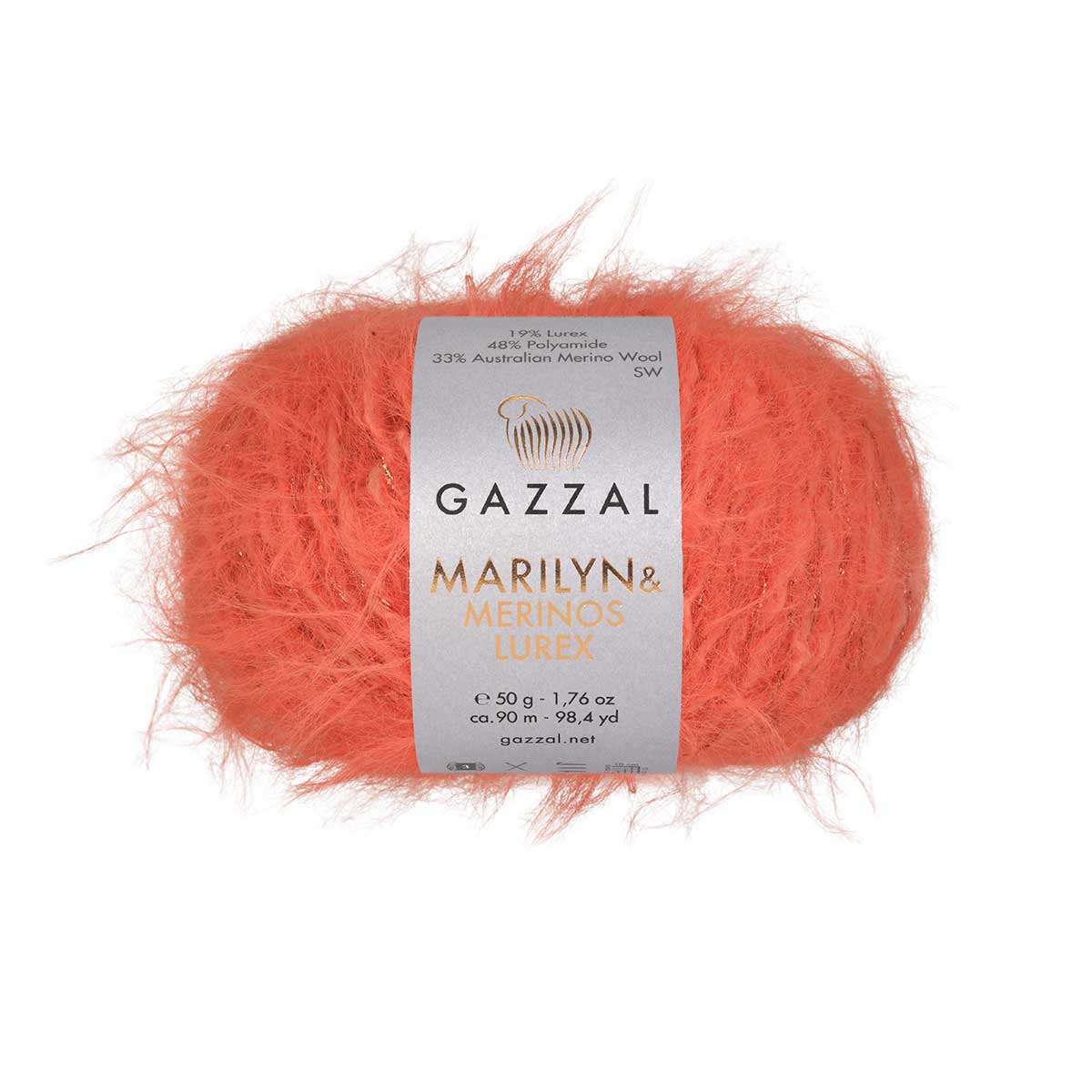 Gazzal Marilyn and Merinos Lurex  50g / 90m