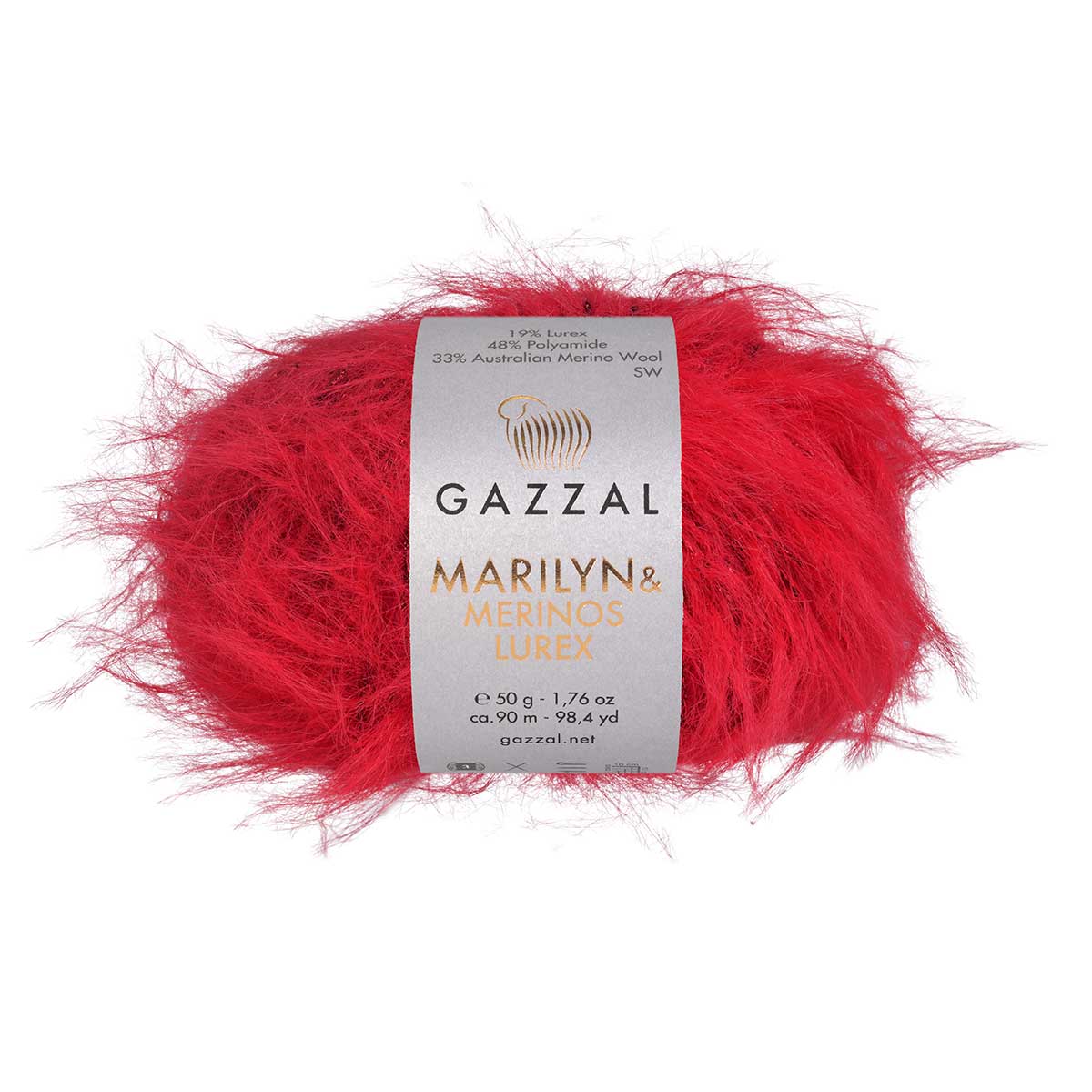 Gazzal Marilyn and Merinos Lurex  50g / 90m