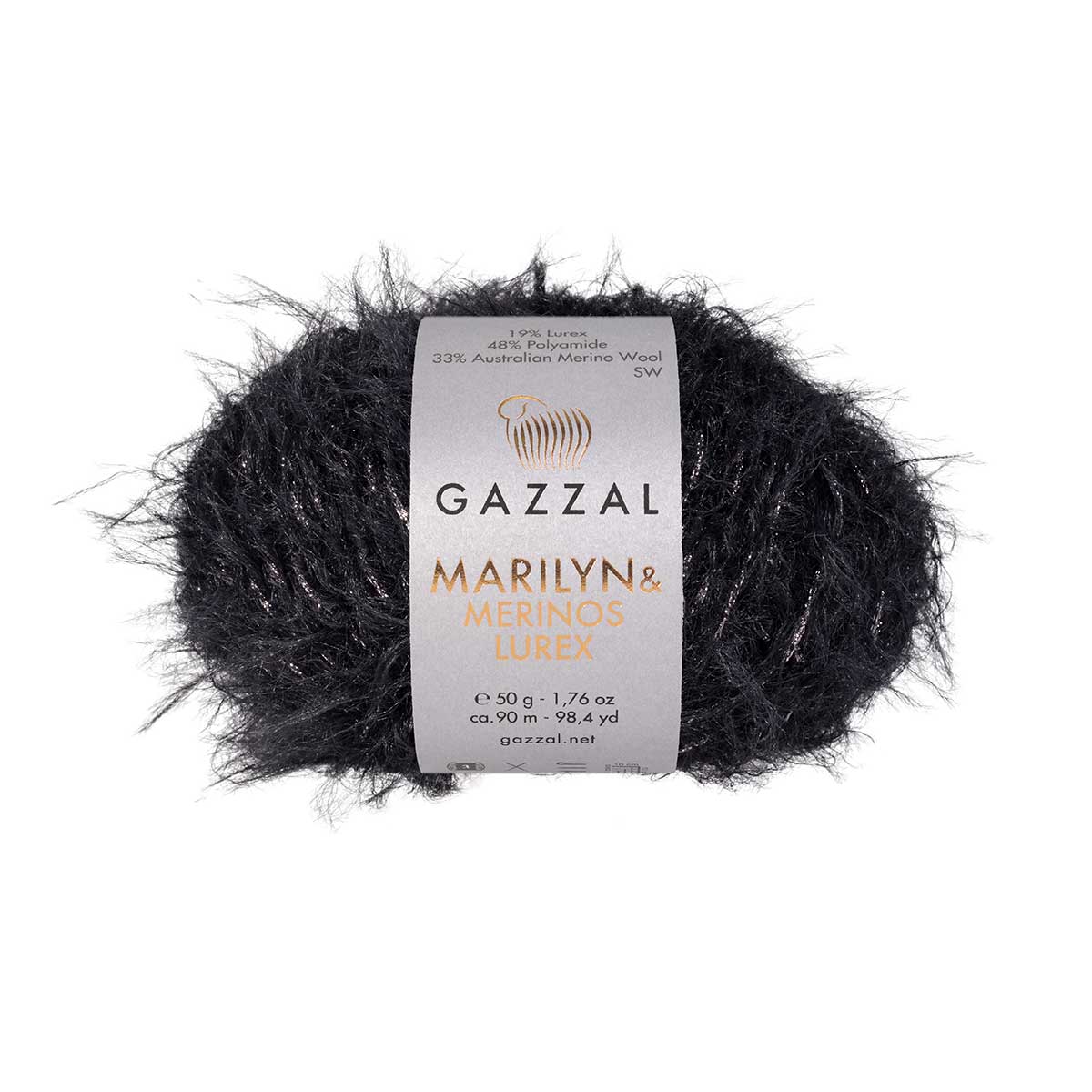 Gazzal Marilyn and Merinos Lurex  50g / 90m