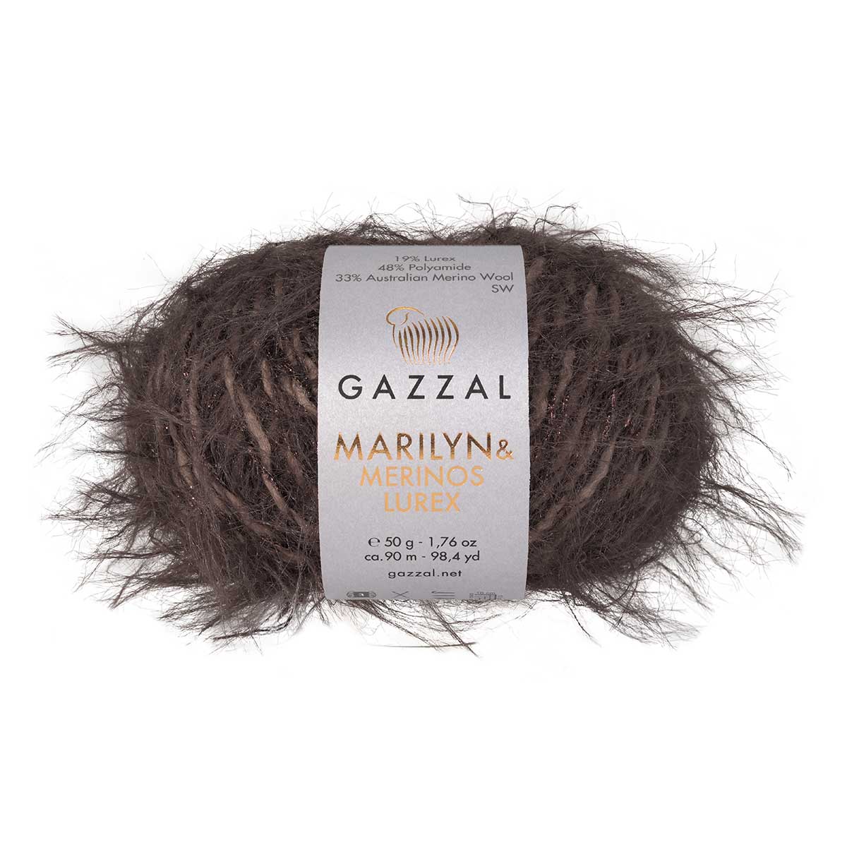 Gazzal Marilyn and Merinos Lurex  50g / 90m
