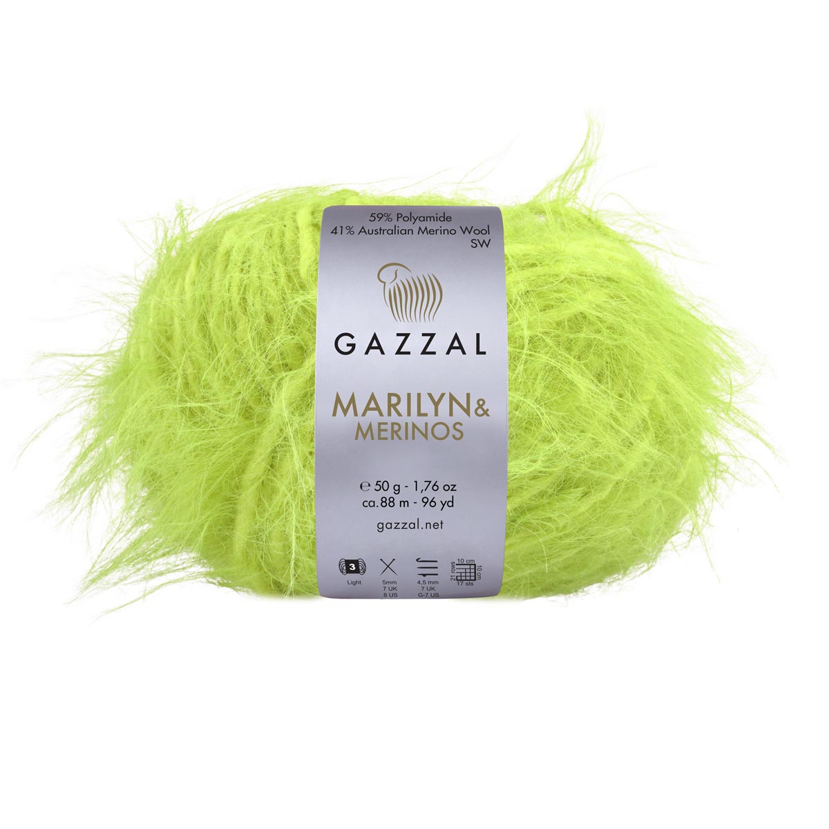 Gazzal Marilyn and Merinos 50g / 88m