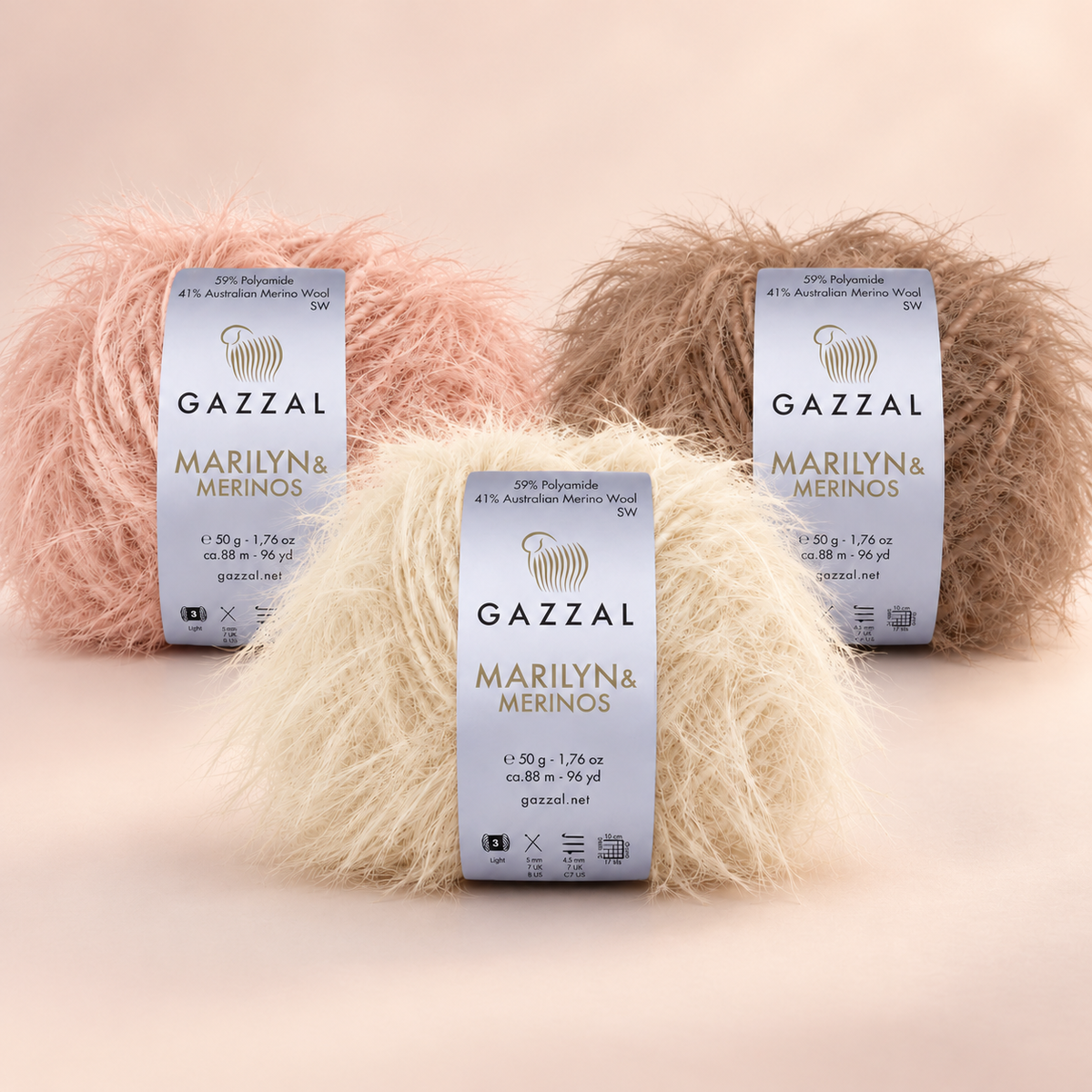 Gazzal Marilyn and Merinos 50g / 88m