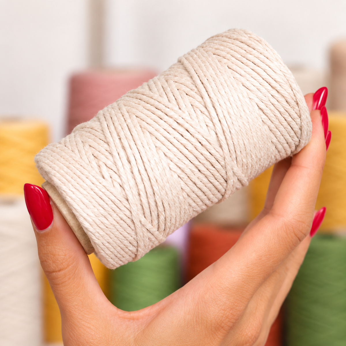 Macramé Cord 2mm Single Twist 50m Spool