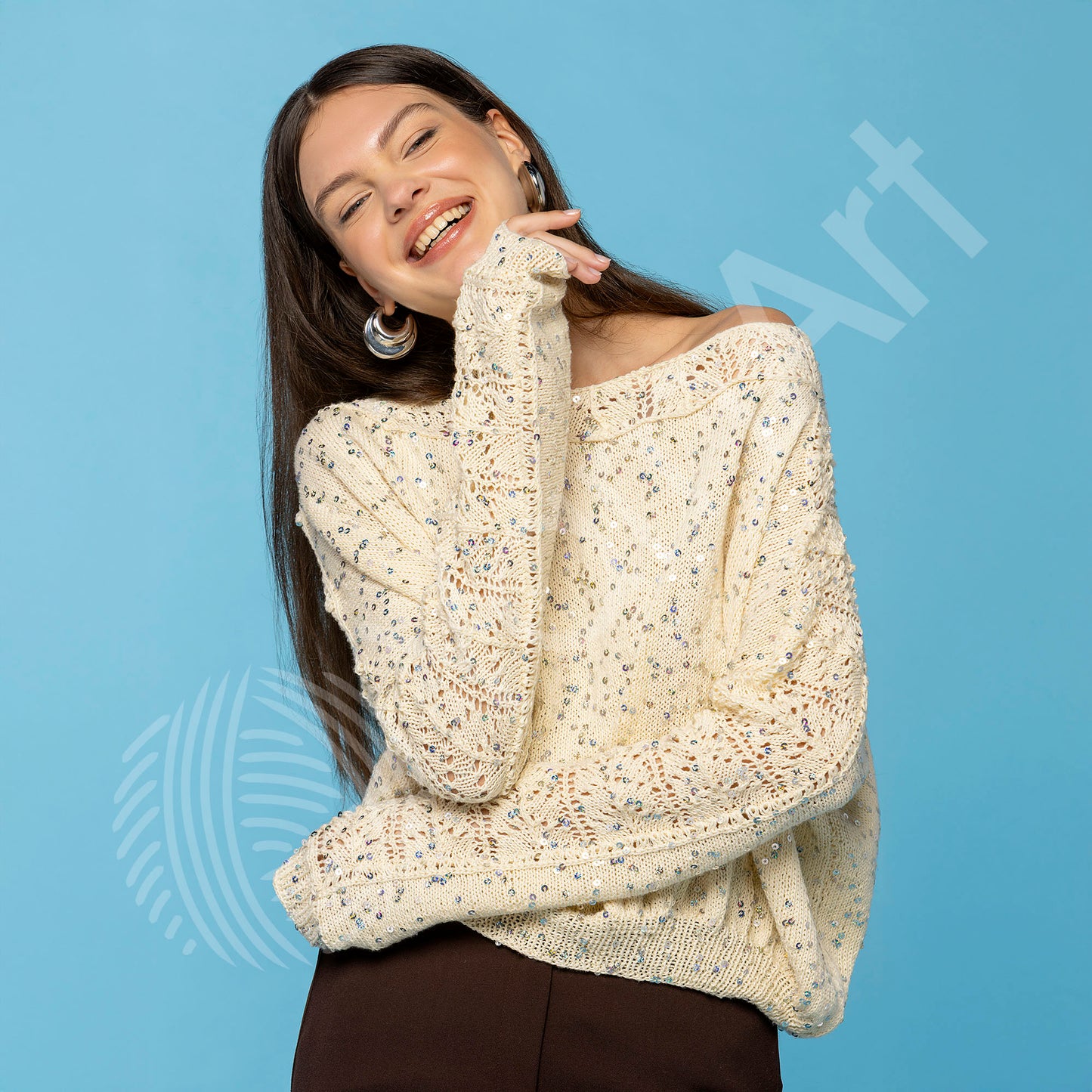 YarnArt Cotton Gold Paillettes