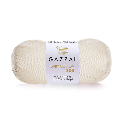 Gazzal Baby Cotton 205 Lightweight Yarn
