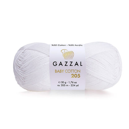 Gazzal Baby Cotton 205 Lightweight Yarn