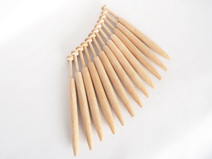 12 Wooden Bobbins, Lacemaking Accessories