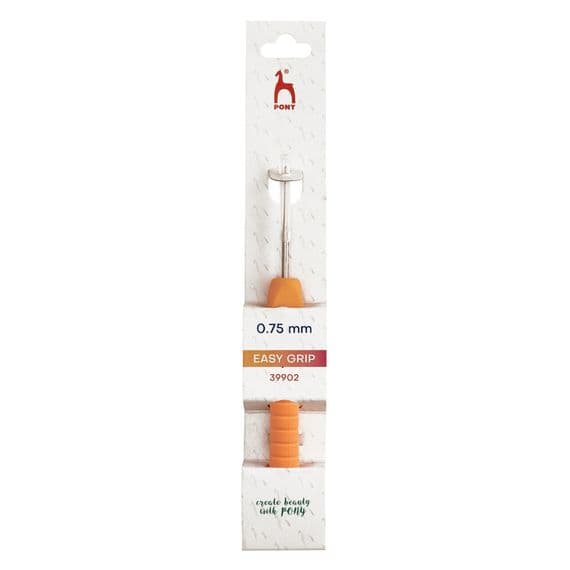 Pony Easy Grip Steel Crochet Hook Various Sizes from 0.75mm to 1.75mm
