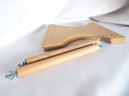 Bobbin Lace Set, Bolster Pillow, Bobbins and Stand
