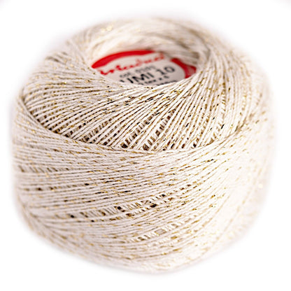Ariadna Lumi Size 10 Cotton Crochet with Metallic Thread