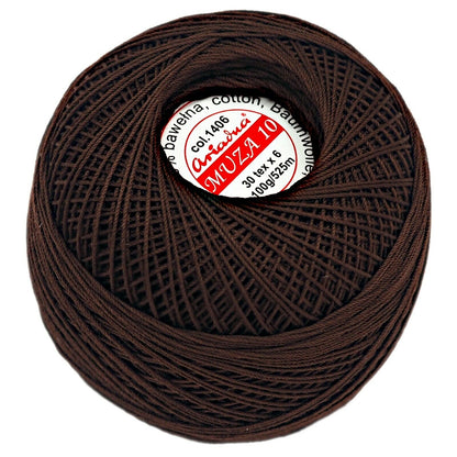 Luxurious Feel Cotton Crochet Thread Muza Size 10, Brand Ariadna