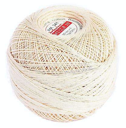 Luxurious Feel Cotton Crochet Thread Muza Size 10, Brand Ariadna