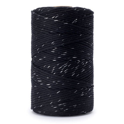 Macrame Cotton Cord 3mm with Metallic Thread 100m