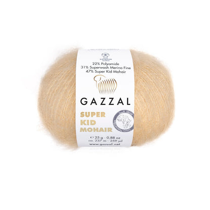 Gazzal Super Kid Mohair Luxurious Feel Yarn with Superwash Merino