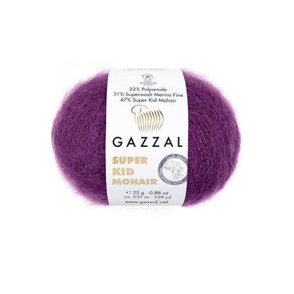 Gazzal Super Kid Mohair Luxurious Feel Yarn with Superwash Merino