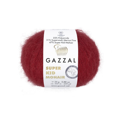 Gazzal Super Kid Mohair Luxurious Feel Yarn with Superwash Merino