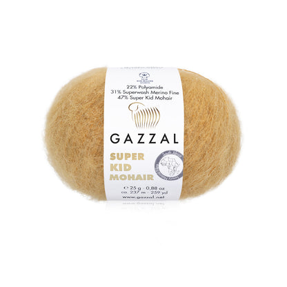 Gazzal Super Kid Mohair Luxurious Feel Yarn with Superwash Merino