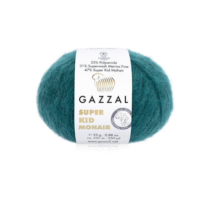 Gazzal Super Kid Mohair Luxurious Feel Yarn with Superwash Merino