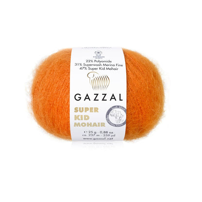 Gazzal Super Kid Mohair Luxurious Feel Yarn with Superwash Merino
