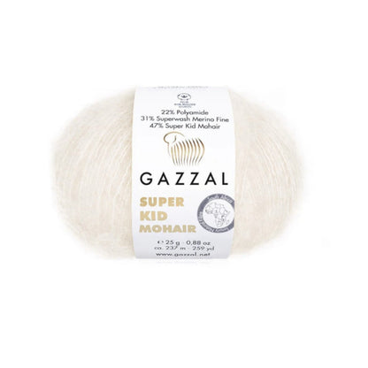 Gazzal Super Kid Mohair Luxurious Feel Yarn with Superwash Merino